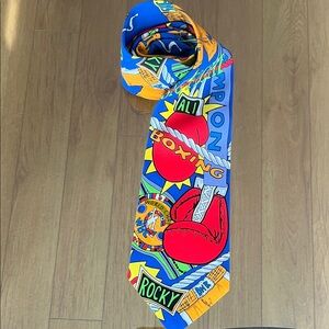 Vintage Colourful Boxing Theme Necktie